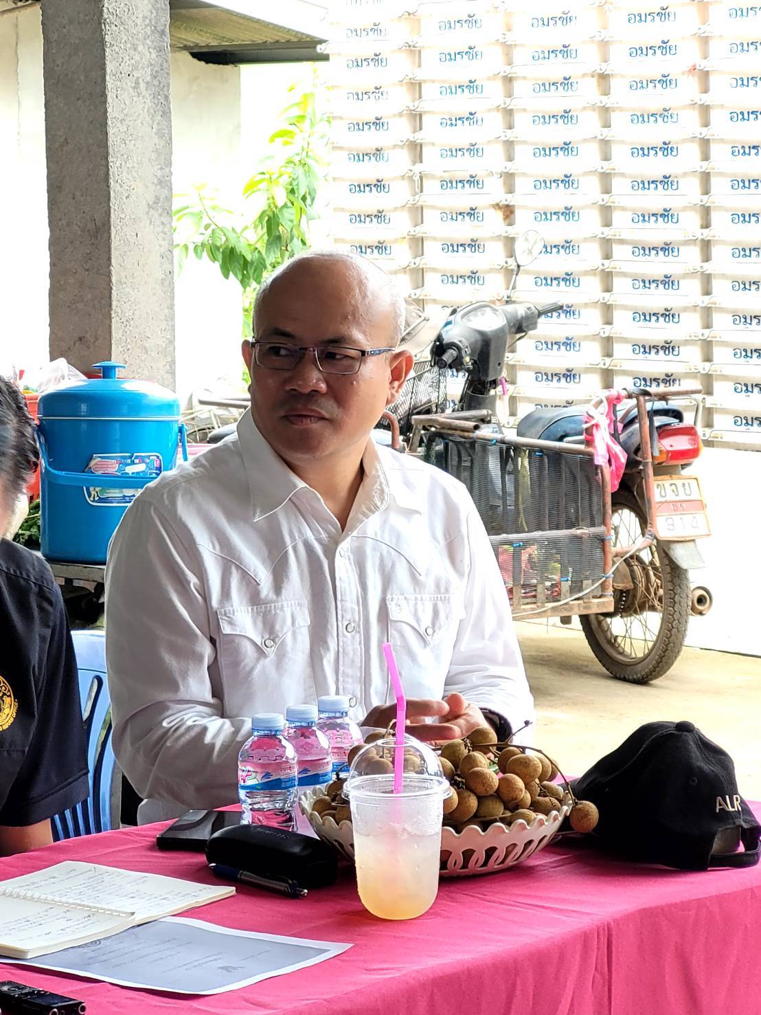 title - หัวหน้าผู้ตรวจราชการ ส.ป.ก. ลงพื้นที่ติดตามการพัฒนากลุ่มแปลงใหญ่ลำไยและกลุ่มเลี้ยงผึ้งบ้านชัยพฤกษ์ จังหวัดเชียงราย